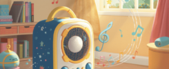 Enceinte et lecteur audio pour comptines bébé