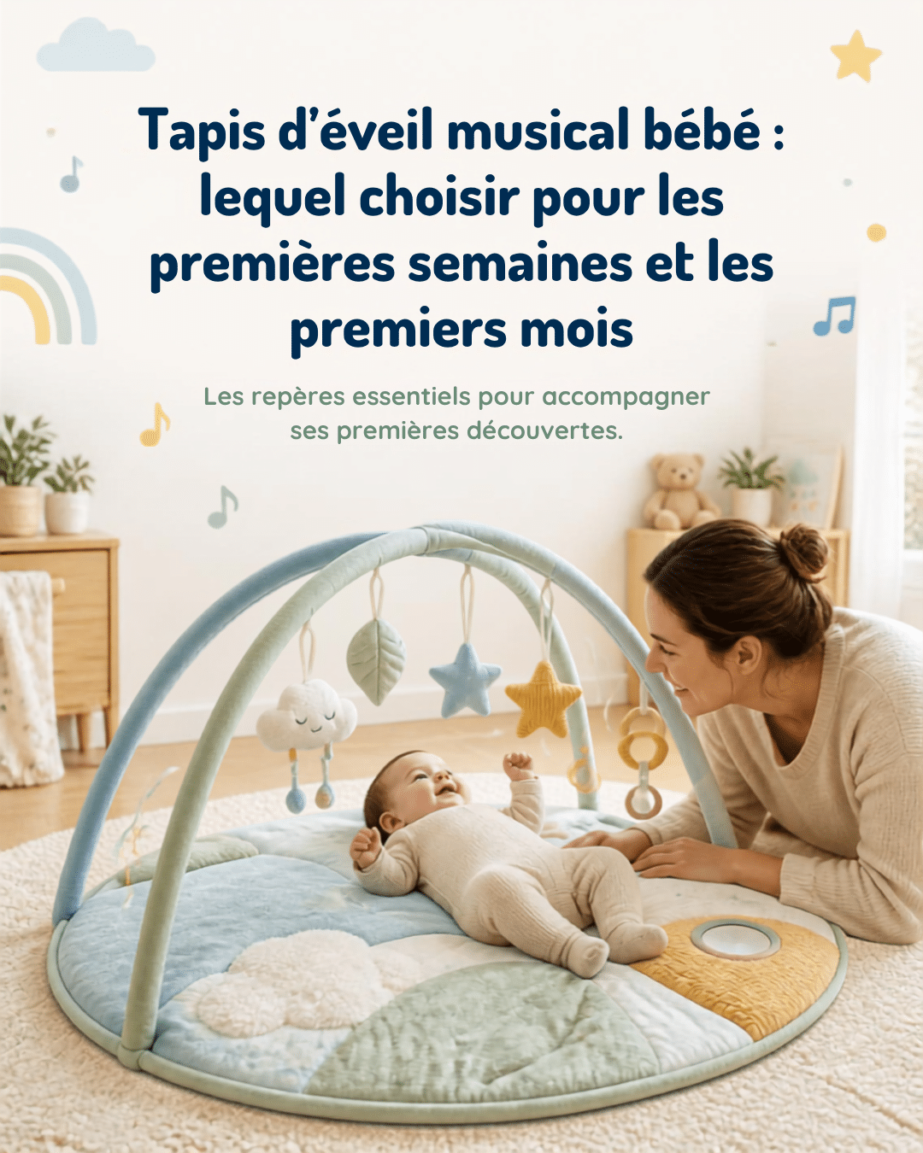 Tapis d'éveil musical bébé : lequel choisir pour les premières semaines et les premiers mois